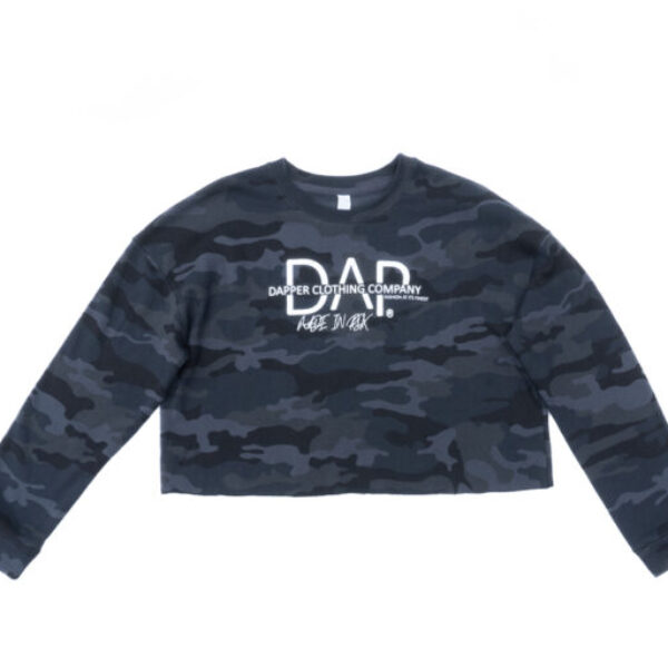 Camo 3D Crop Sweater