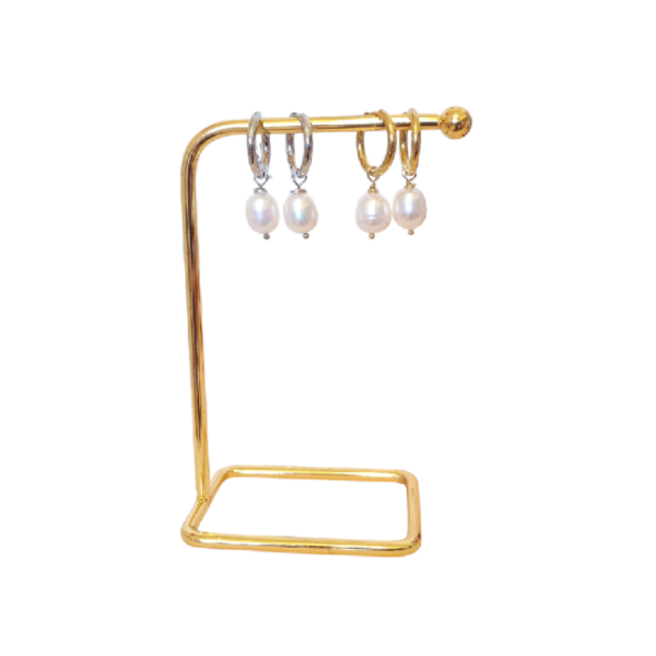 Dapper Pearl stainless steel fashion earrings